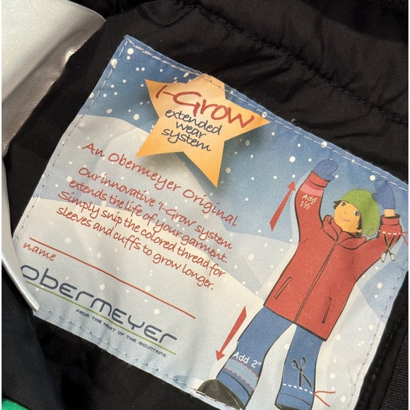 Obermeyer boys snow jumper size 6 multi color with I-Grow extend system - Picture 6 of 8